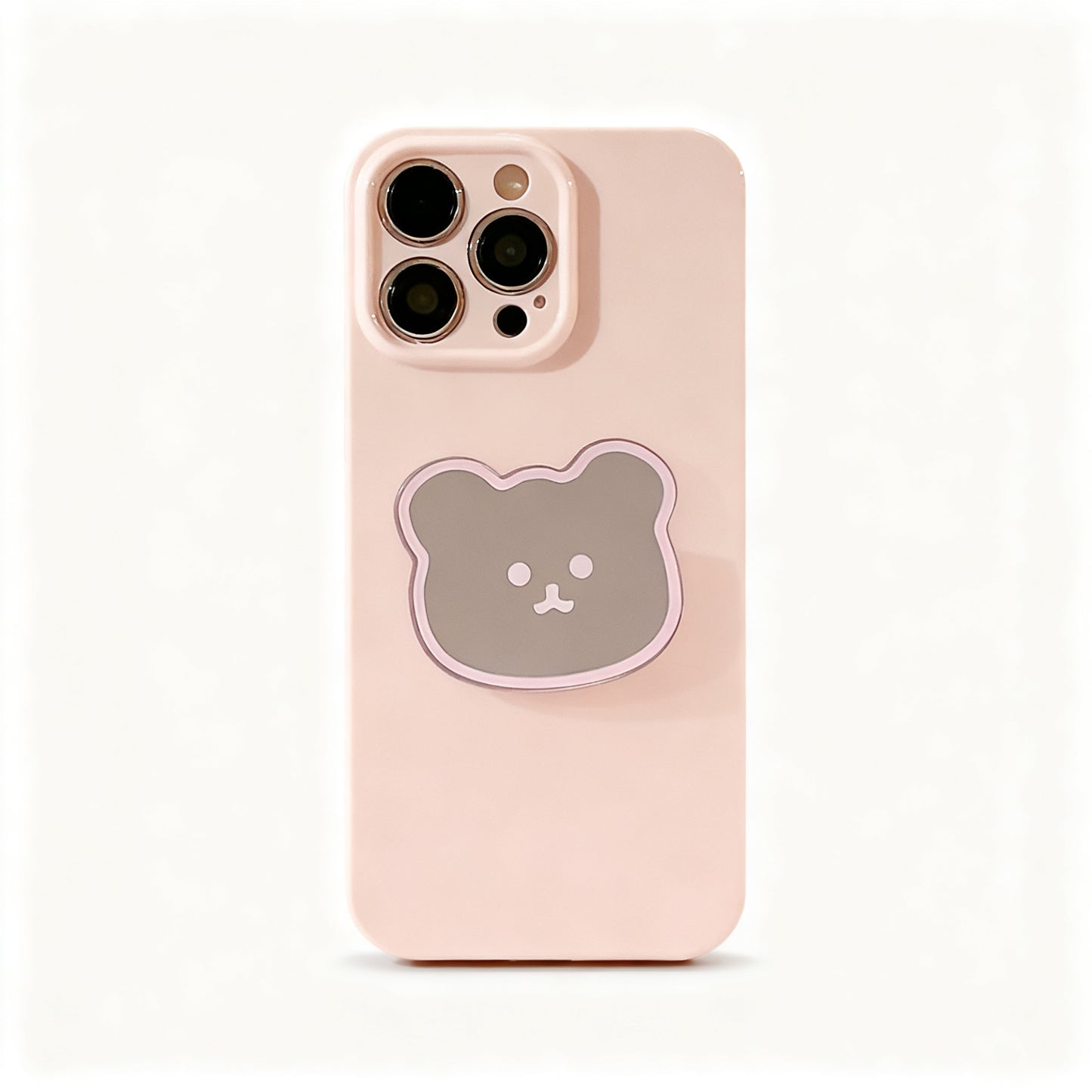 Cute Bear Mirror Stand Phone Case for iPhone