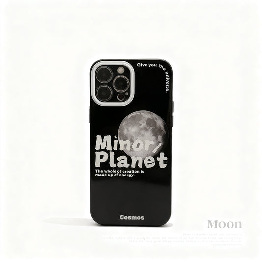 Korean Style Moon Graphic Soft Phone Case for iPhone