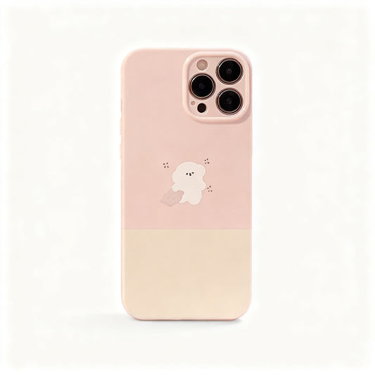 Cute Pink Cartoon Soft Phone Case for iPhone