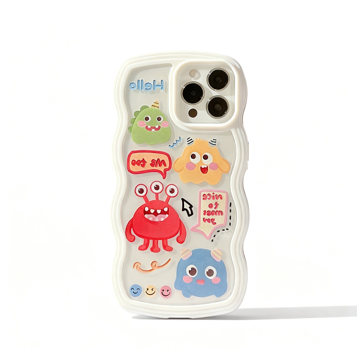 Cute Cartoon Monster Soft Phone Case for iPhone