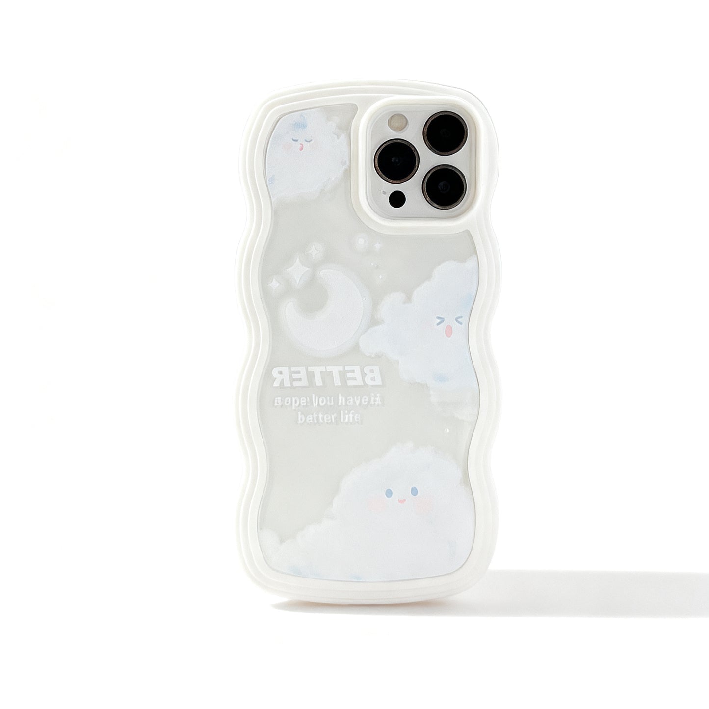 Cute Cloud Design Clear Phone Case for iPhone