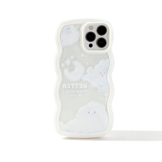 Cute Cloud Design Clear Phone Case for iPhone