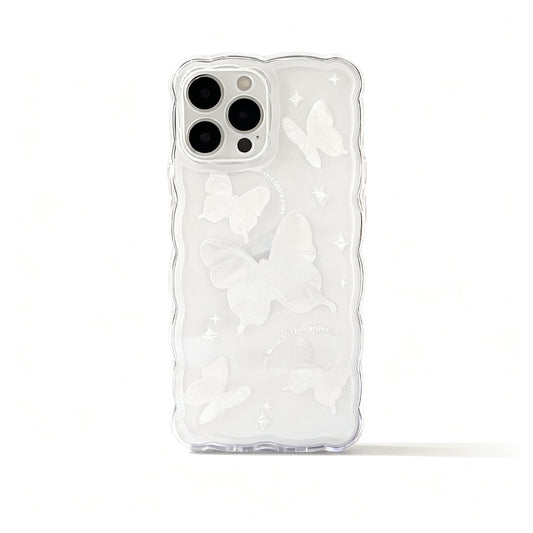 Clear Butterfly Soft Phone Case for iPhone