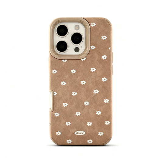 Autumn Brown Floral Soft Phone Case for iPhone