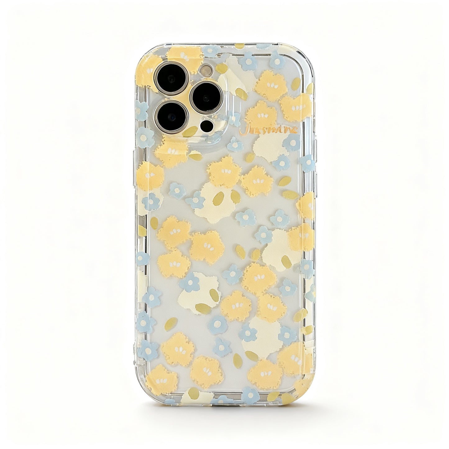 Clear Floral Soft Phone Case for iPhone