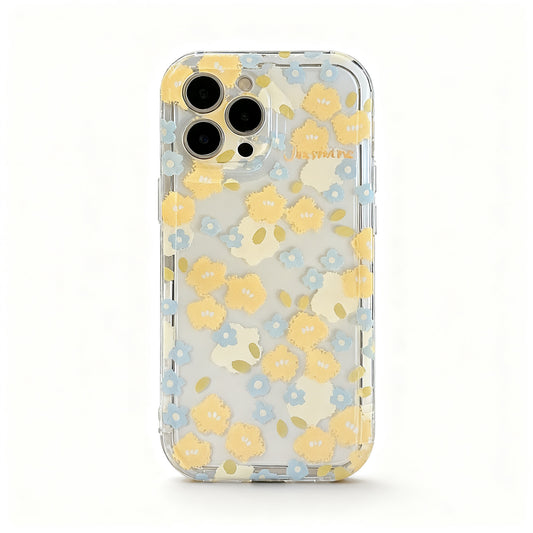 Clear Floral Soft Phone Case for iPhone