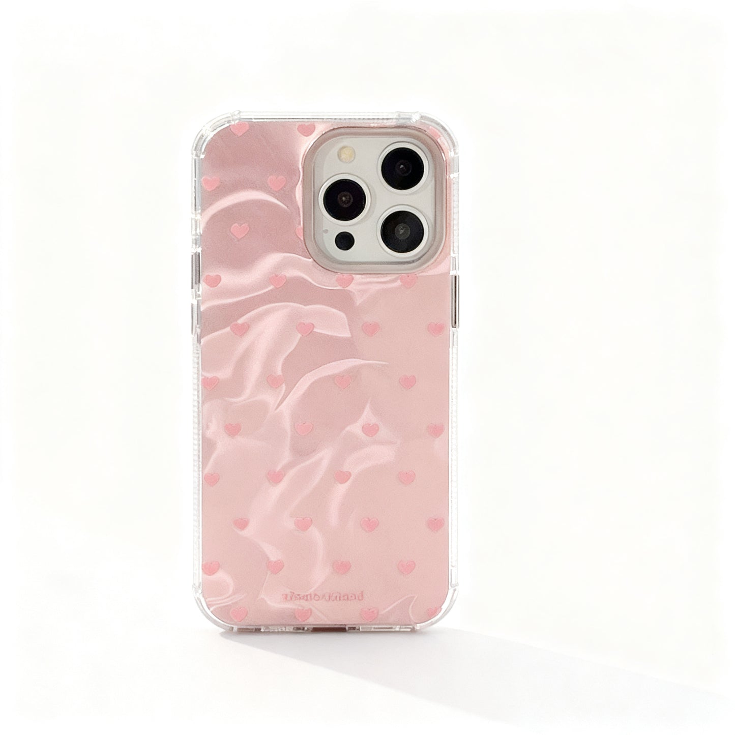 Fresh Blue Heart Pattern Soft Phone Case for iPhone