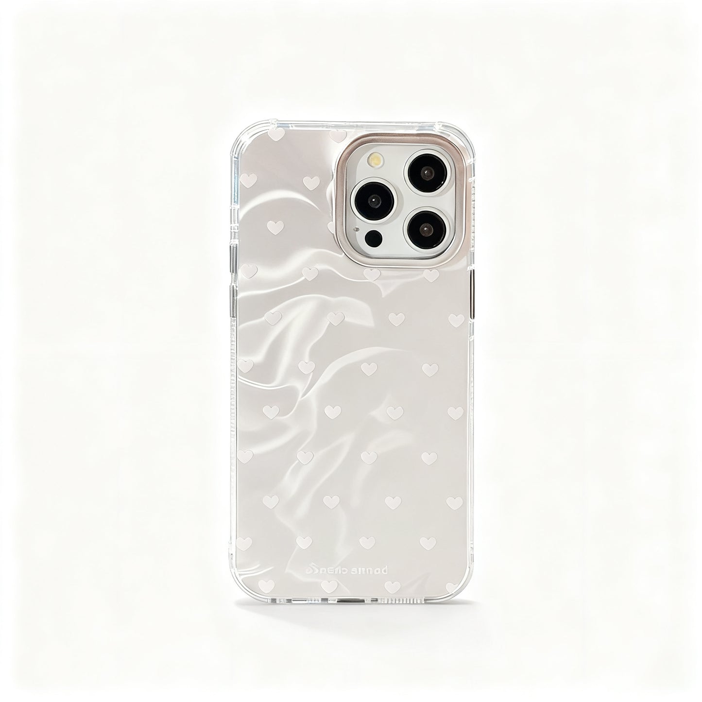 Fresh Blue Heart Pattern Soft Phone Case for iPhone
