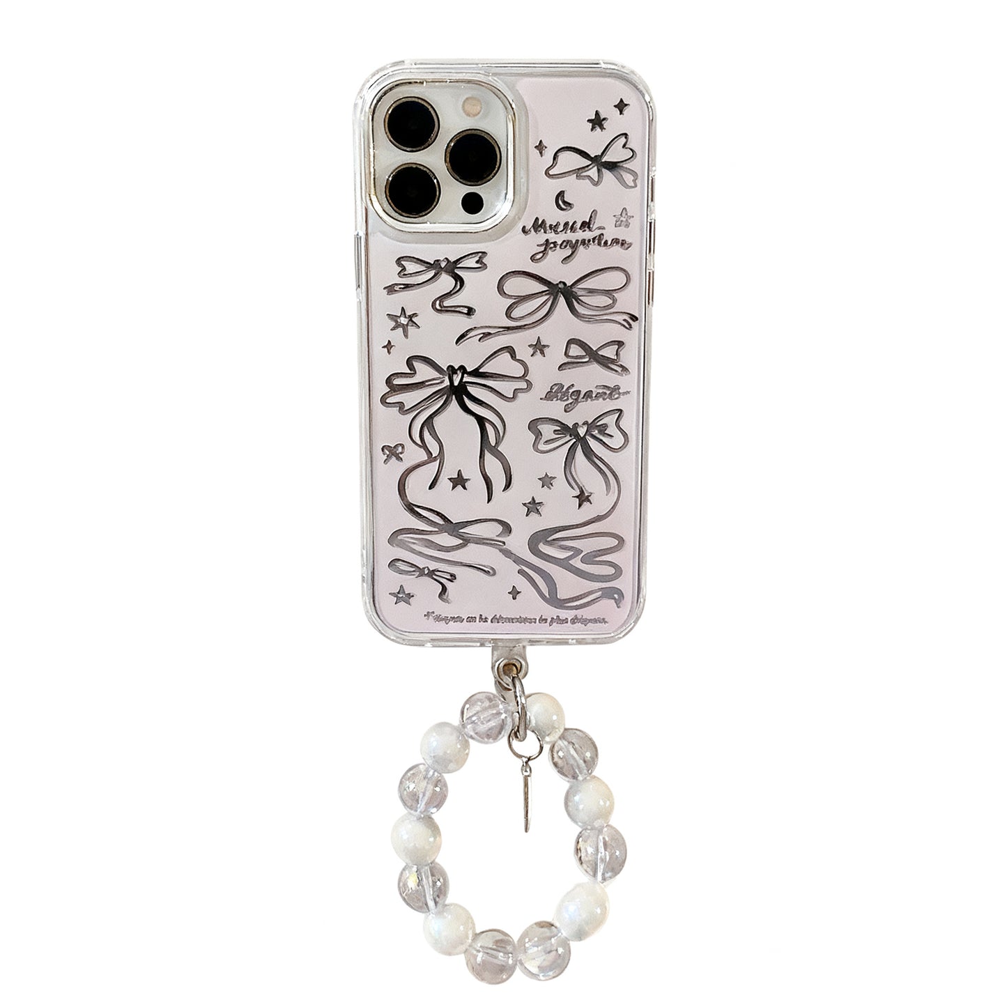 Pink Bow Ballet Glossy Phone Case for iPhone