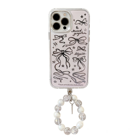Pink Bow Ballet Glossy Phone Case for iPhone