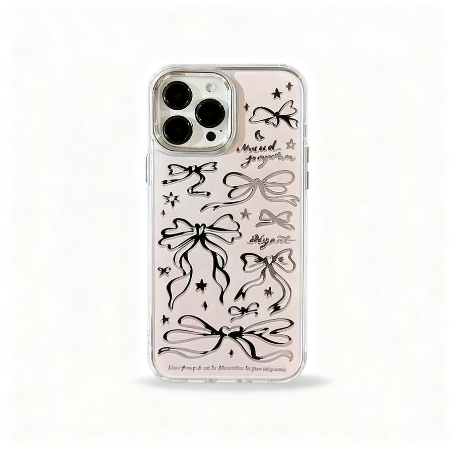 Pink Bow Ballet Glossy Phone Case for iPhone