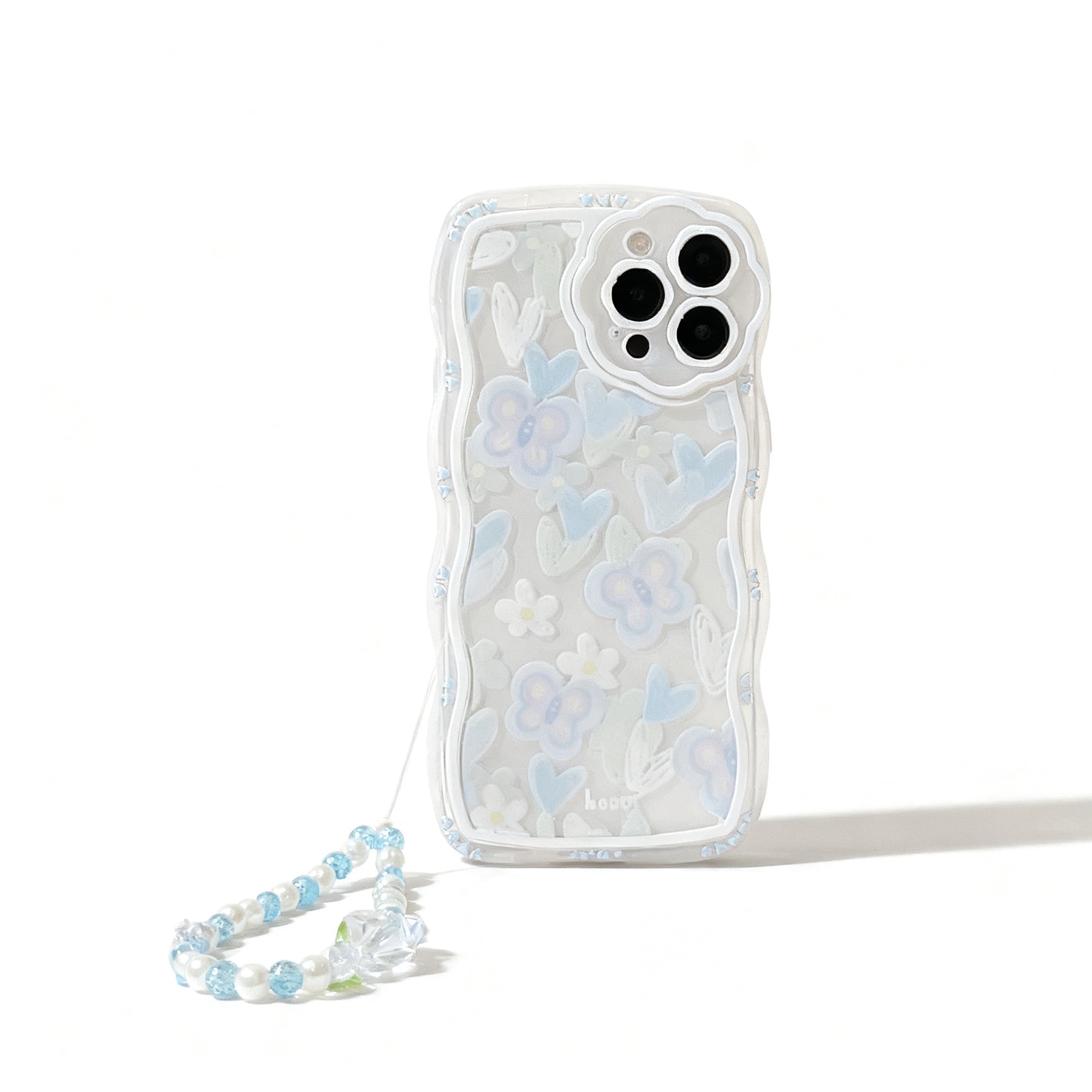 Cute Pink Floral Soft Phone Case for iPhone