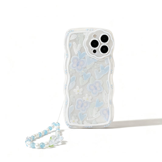 Cute Pink Floral Soft Phone Case for iPhone