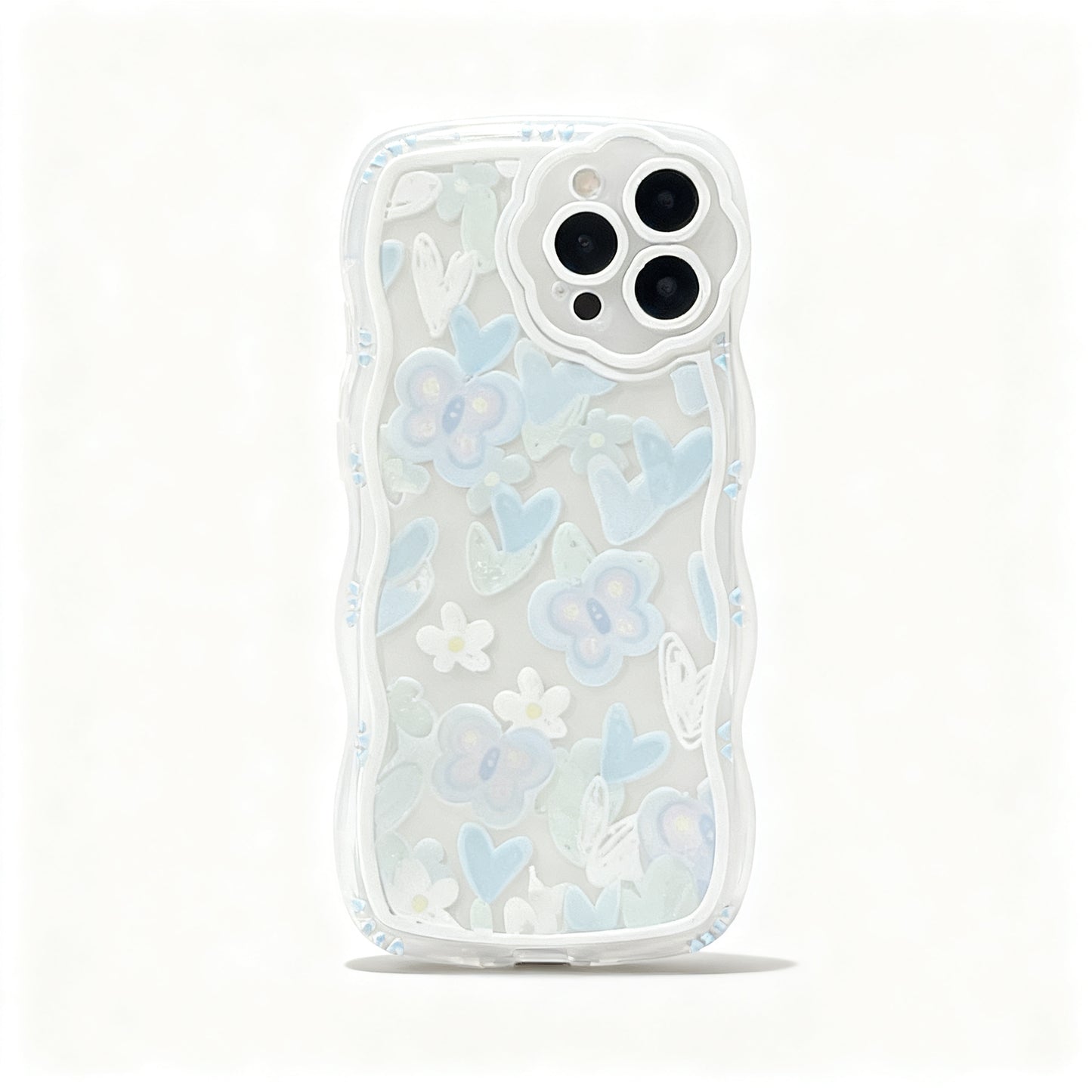 Cute Pink Floral Soft Phone Case for iPhone