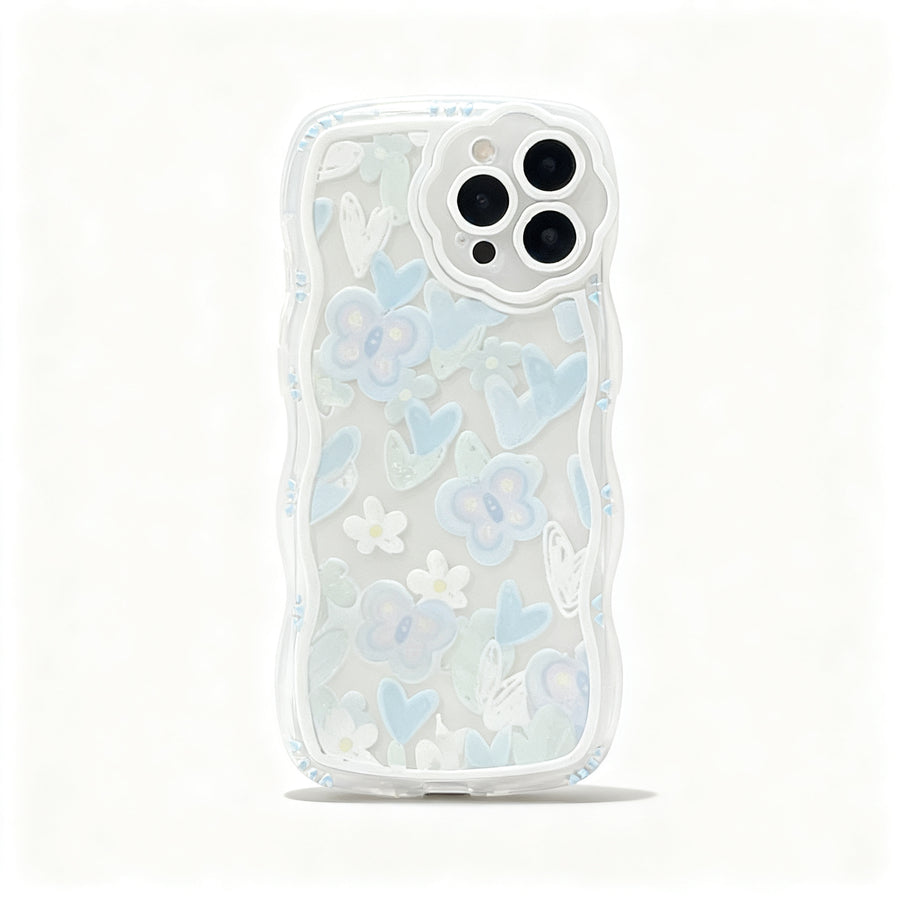 Cute Pink Floral Soft Phone Case for iPhone