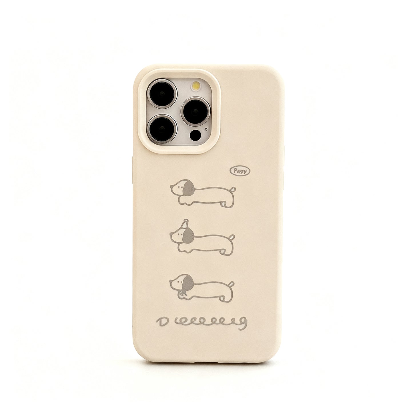 Cute Dachshund Print Soft Phone Case for iPhone