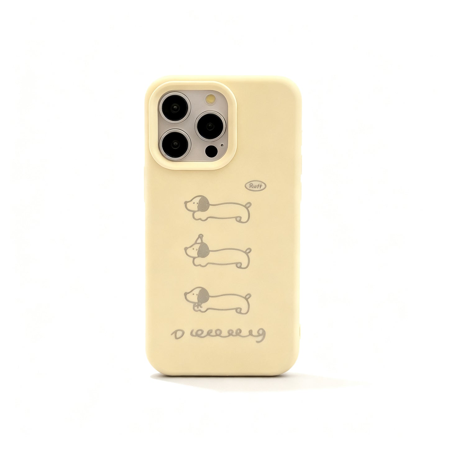 Cute Dachshund Print Soft Phone Case for iPhone