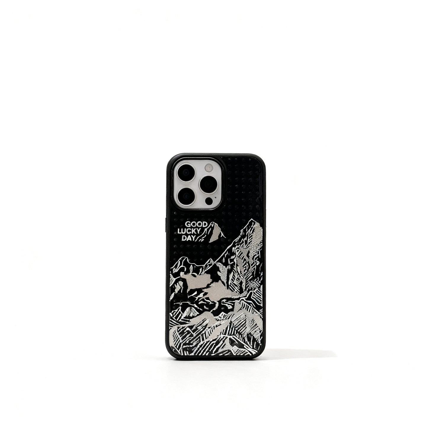 Gold Sunset Mountain Print Shockproof Phone Case for iPhone