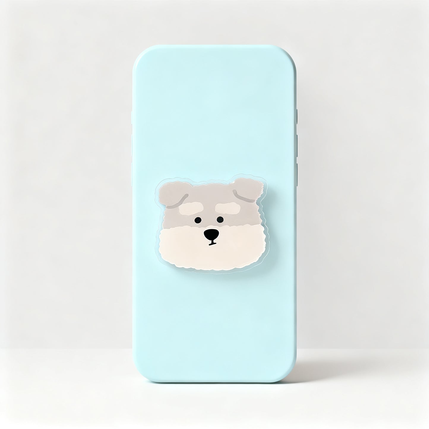 Cute Blue Dog Stand Phone Case for iPhone