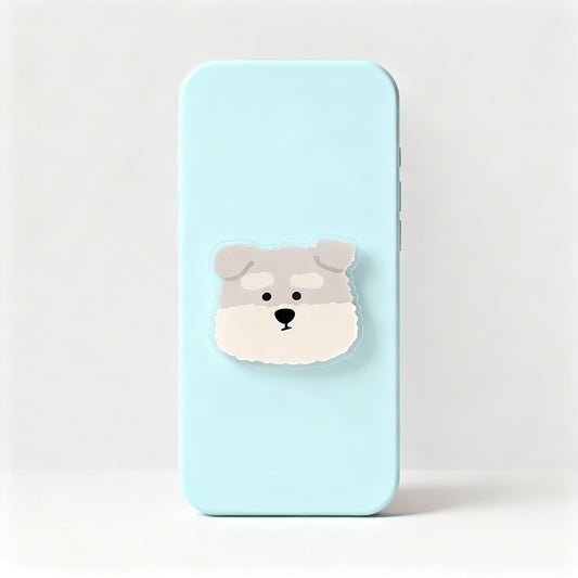 Cute Blue Dog Stand Phone Case for iPhone