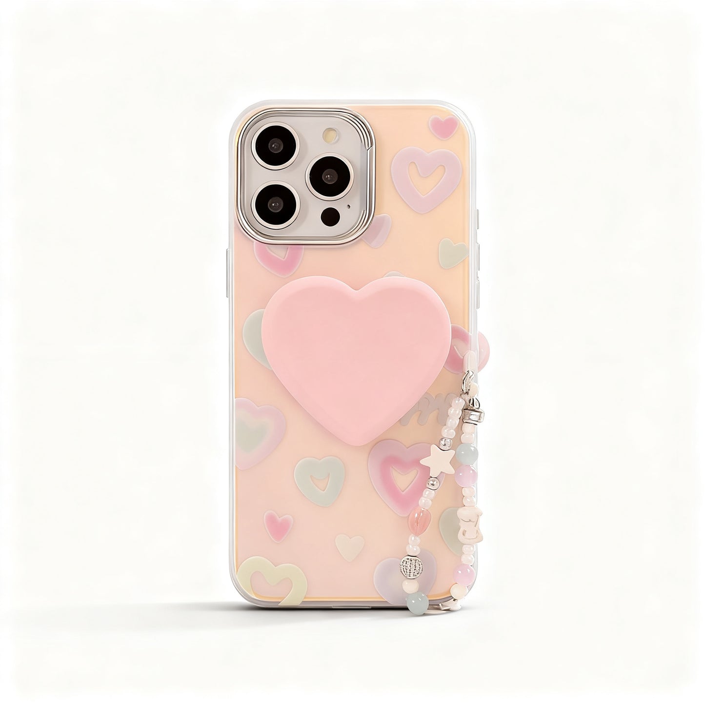 Rainbow Heart Stand Phone Case for iPhone