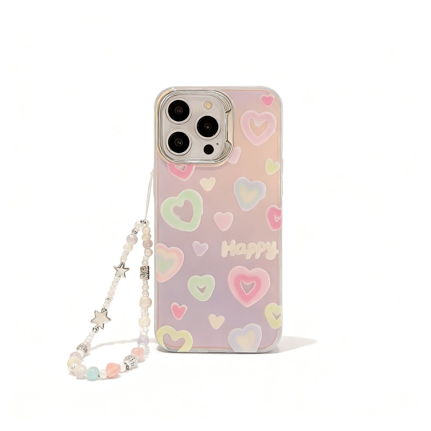 Rainbow Heart Stand Phone Case for iPhone
