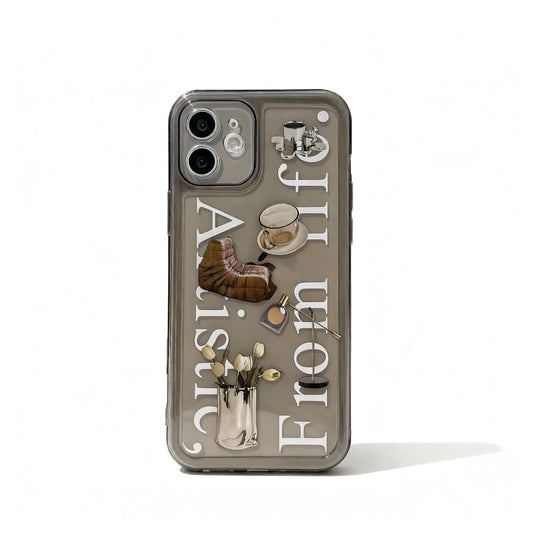 Minimalist Transparent Soft Phone Case for iPhone