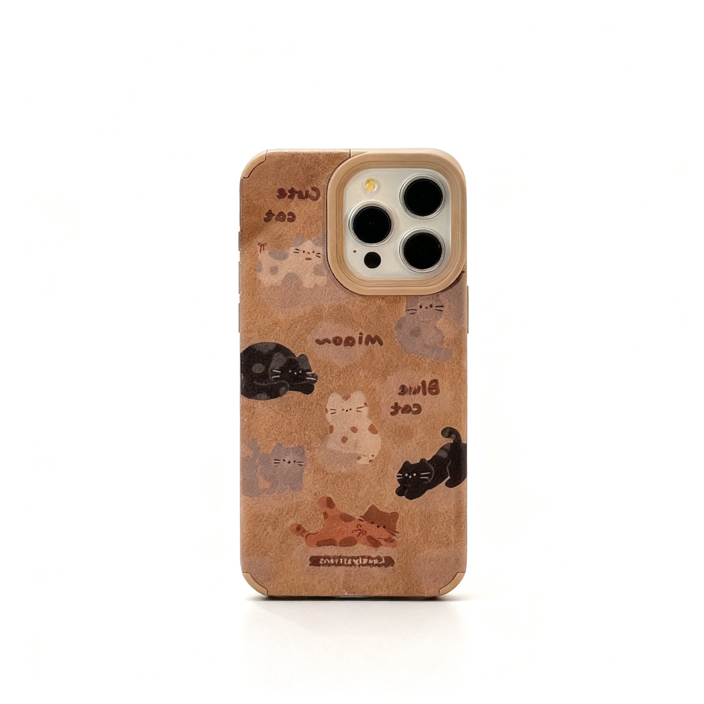 Cute Cat Plush Phone Case for iPhone