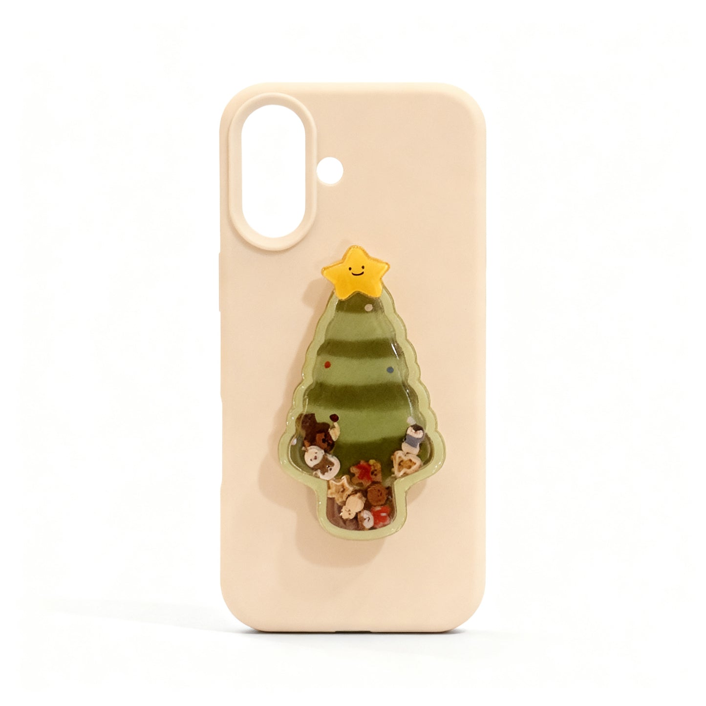 Cute Christmas Tree Soft Phone Case for iPhone with Stand
