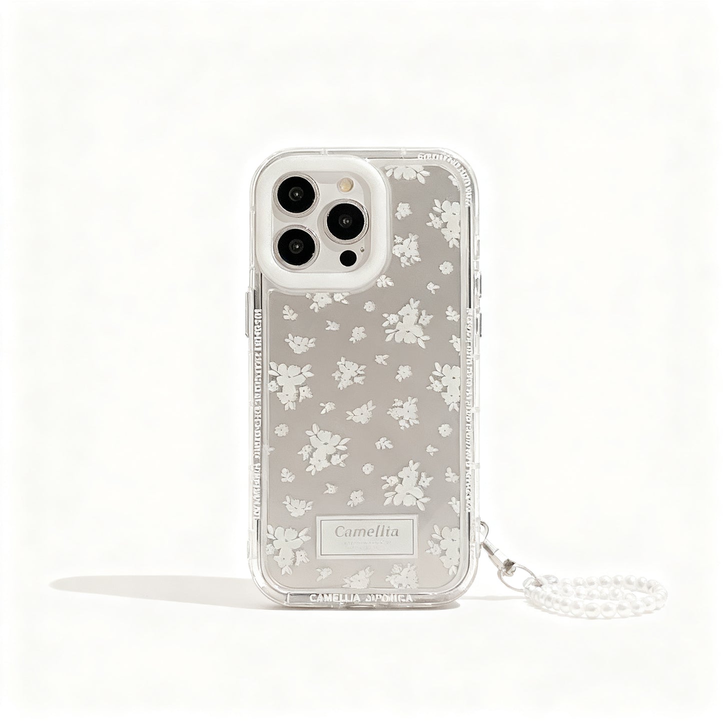 Soft White Tea Floral Soft Phone Case for iPhone