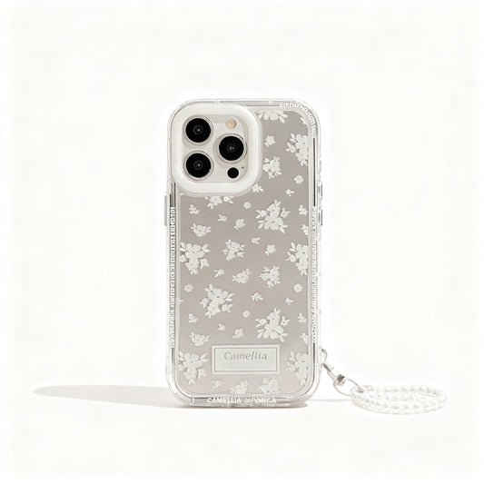 Soft White Tea Floral Soft Phone Case for iPhone