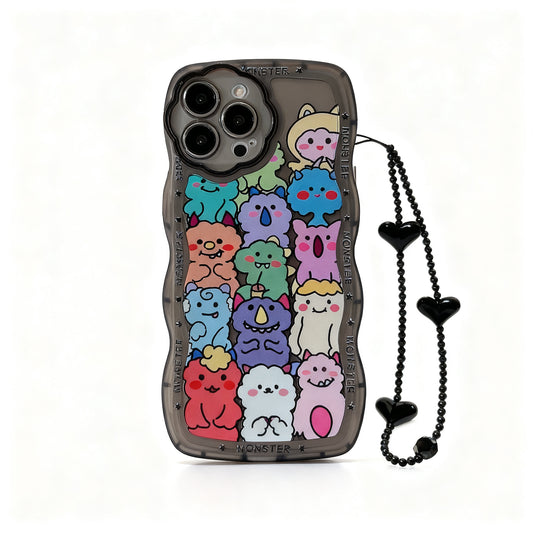 Cute Cartoon Animal Chain Phone Case for iPhone