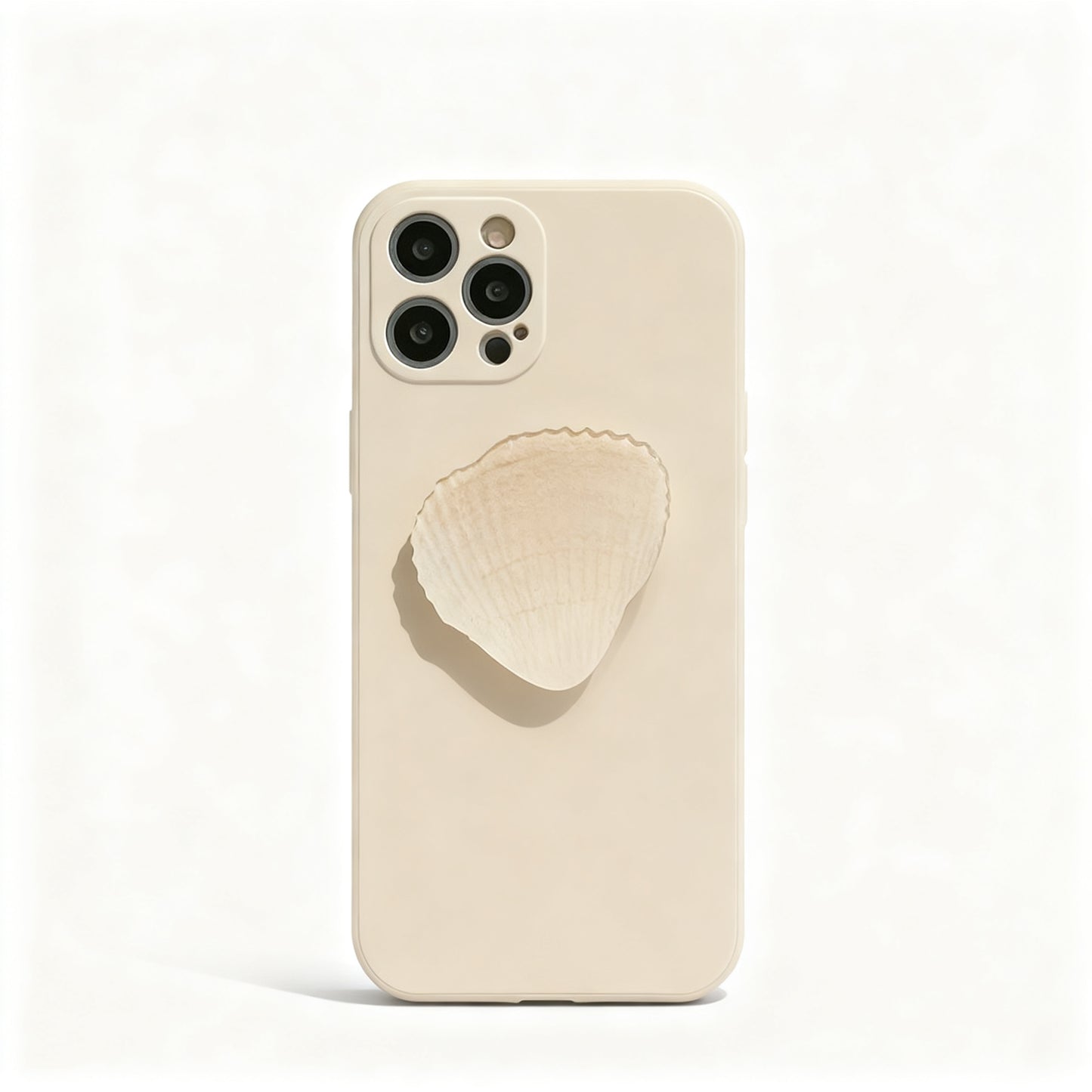 Cute Pink Shell Stand Phone Case for iPhone