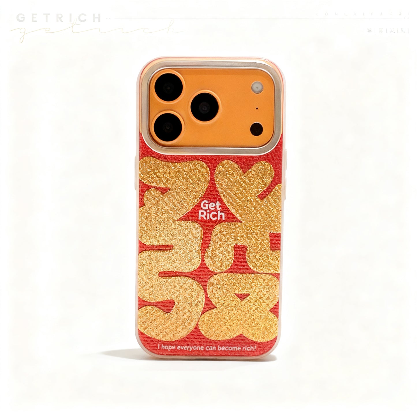 Shiny Pink Star Glitter Phone Case for iPhone