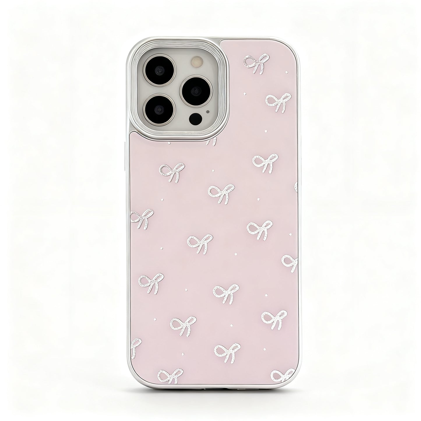 Golden Bow Butterfly Print Shockproof Phone Case for iPhone