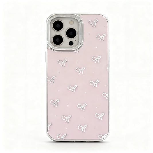 Golden Bow Butterfly Print Shockproof Phone Case for iPhone