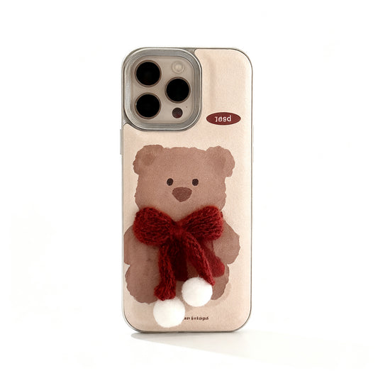 Cute Plush Animal Phone Case for iPhone