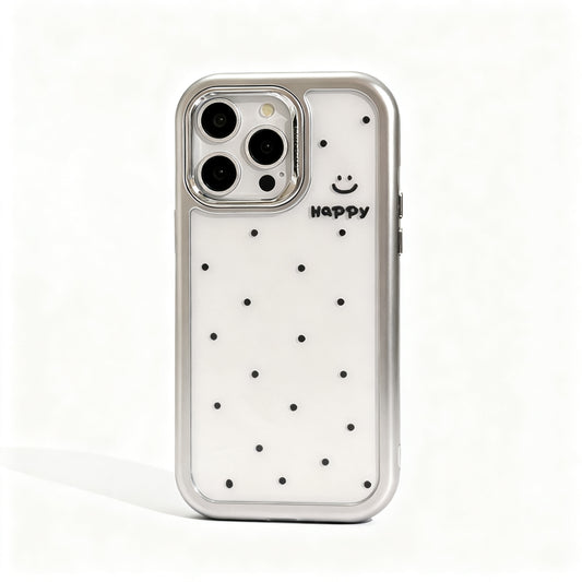 Cute Yellow Dot Smiley Phone Case for iPhone