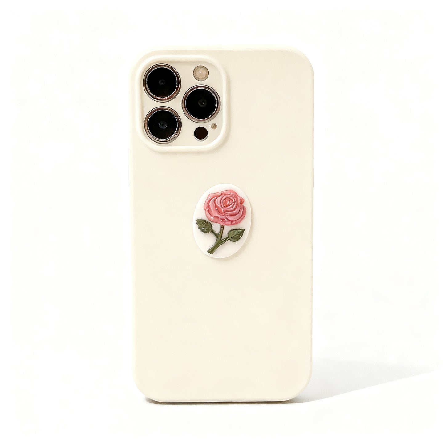 Soft Pink 3D Lotus Flower Phone Case for iPhone