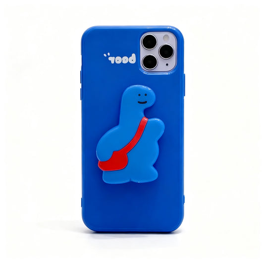 Korean Style Cute Dinosaur Stand Phone Case for iPhone