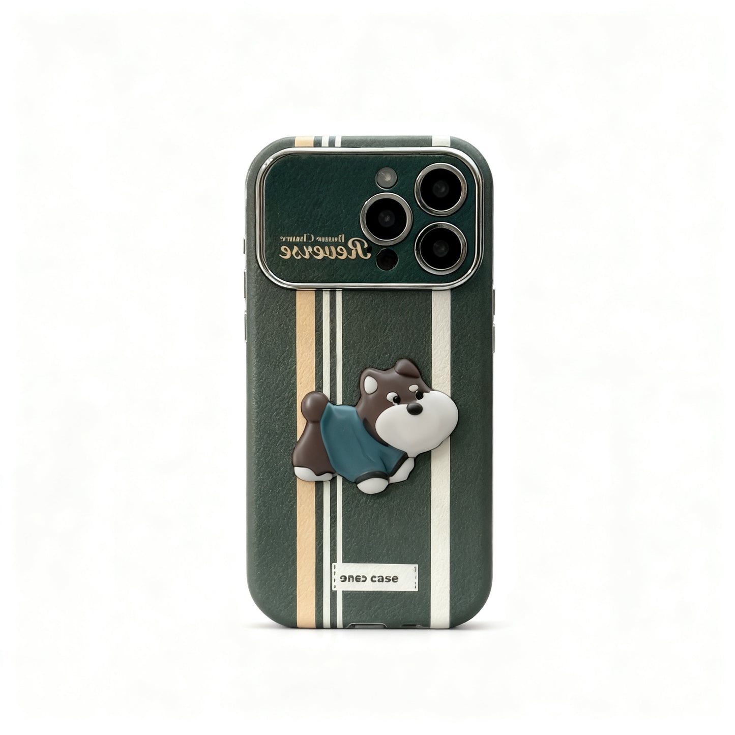 Vintage Stripe Cute Stand Phone Case for iPhone