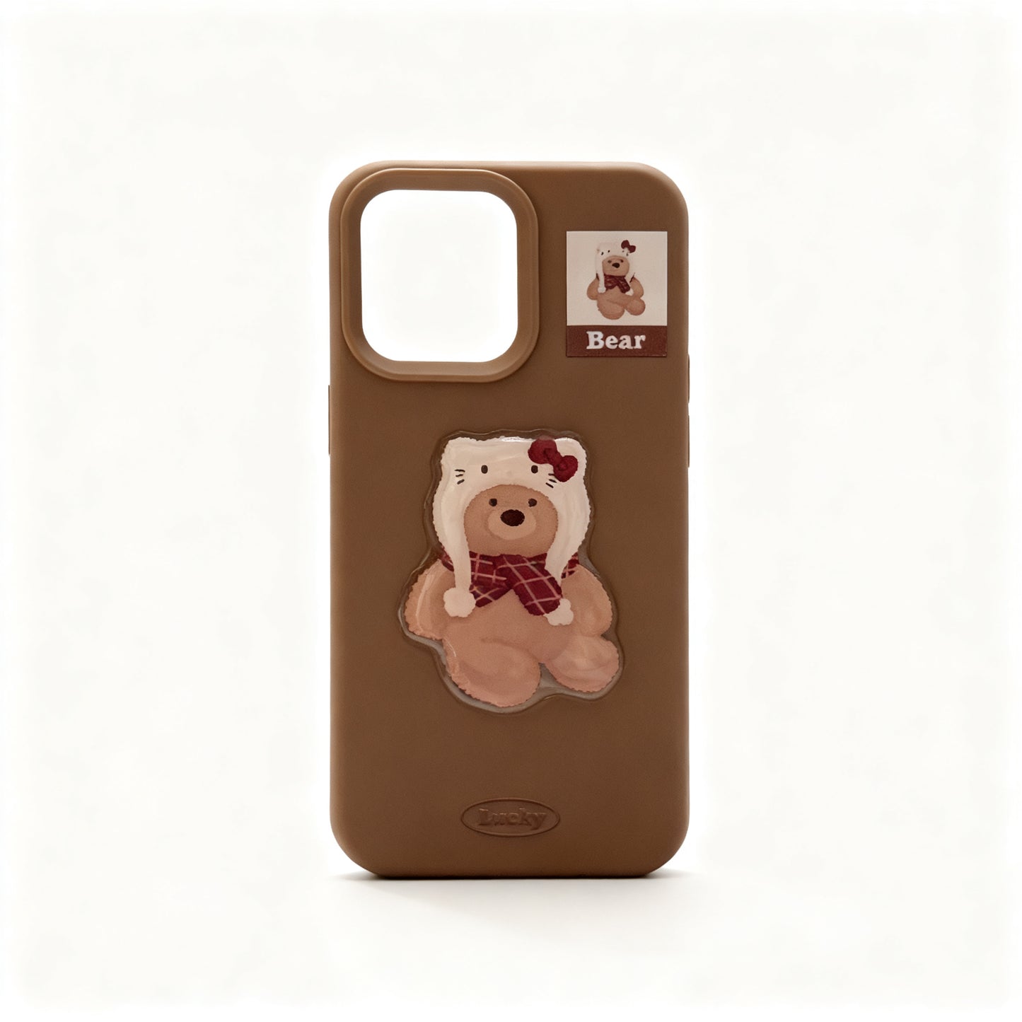Cute Bear Soft Silicone Phone Case for iPhone