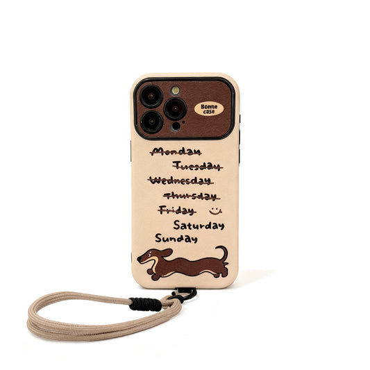 Cool Dachshund Pattern Soft Phone Case for iPhone