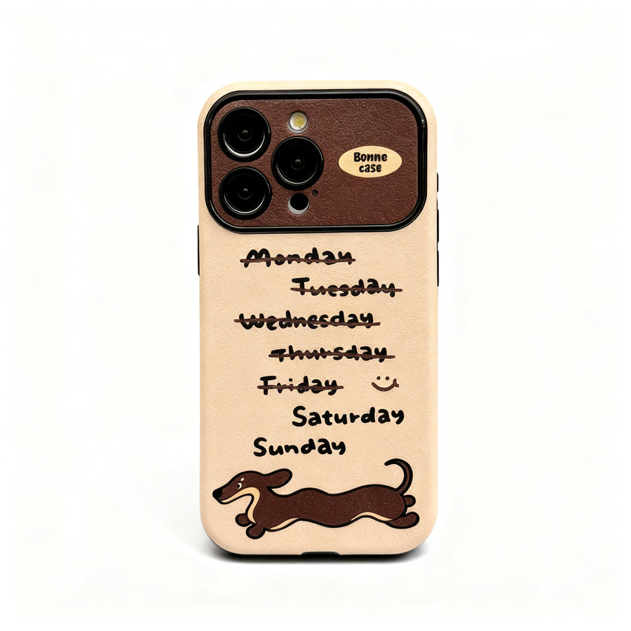 Cool Dachshund Pattern Soft Phone Case for iPhone