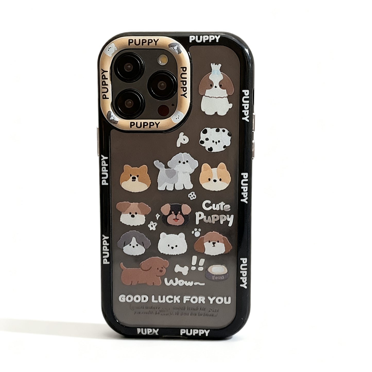 Cute Doodle Dog Design Soft Phone Case for iPhone