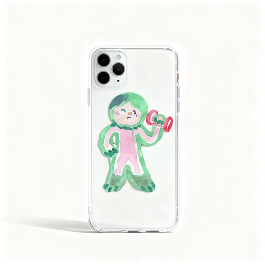 Transparent Oil Painting Design Phone Case for iPhone