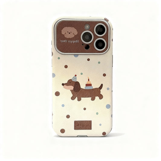 Vintage Dog Design Soft Phone Case for iPhone
