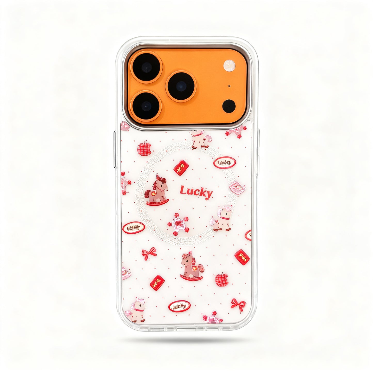 Red Horse  Year Magnetic Stand Phone Case for iPhone