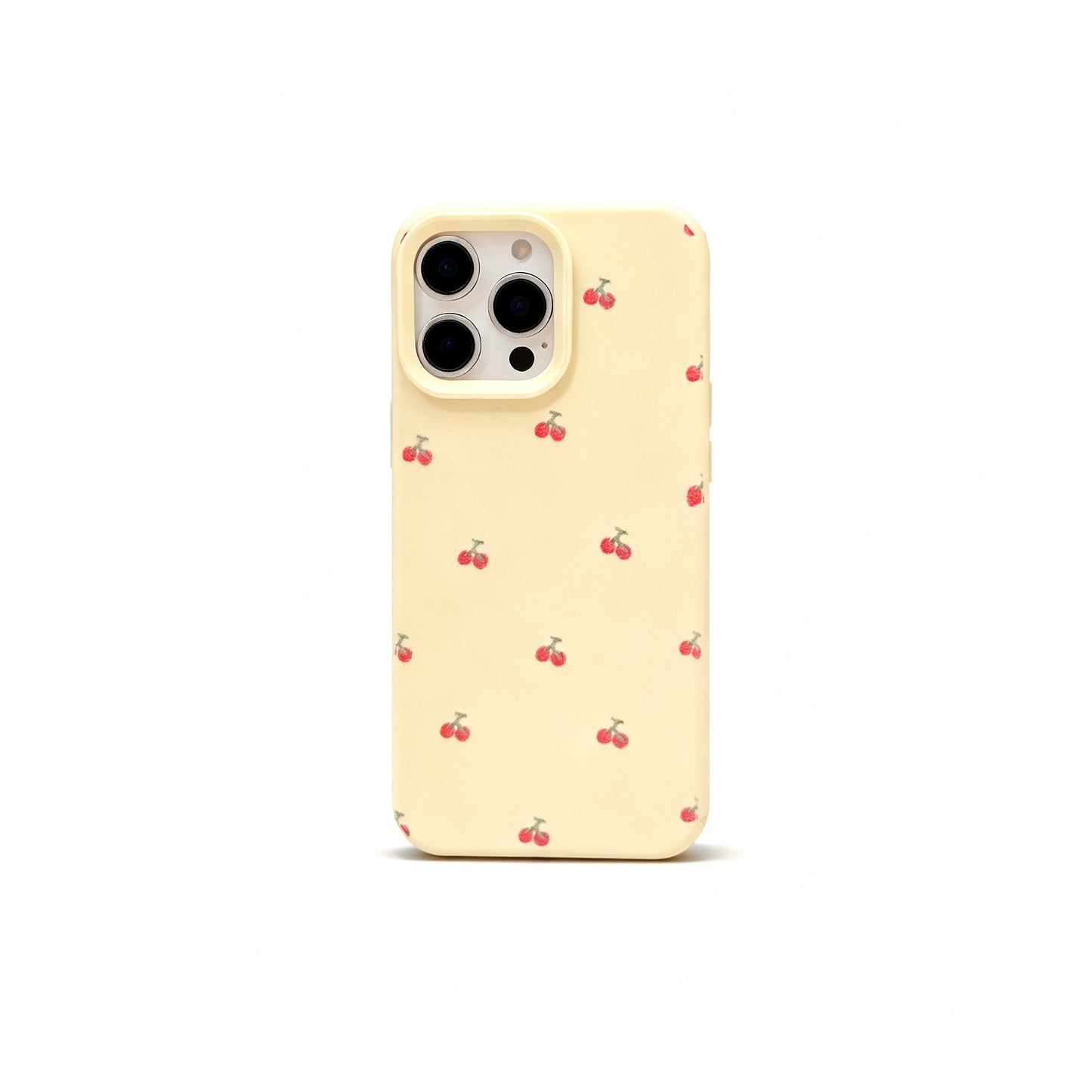 Cute Pink Cherry Pendant Phone Case for iPhone