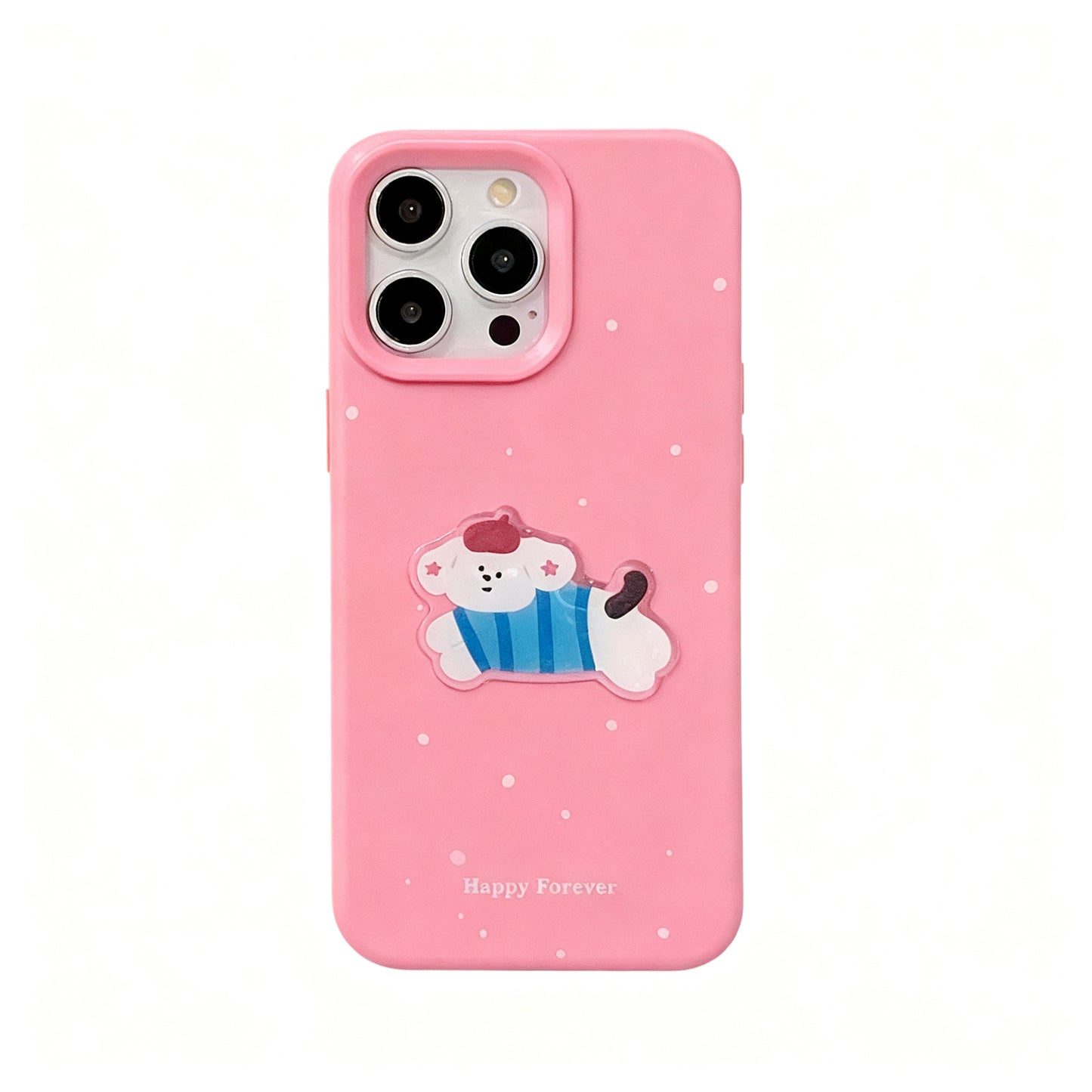 Cute Cat and Dog Cartoon Silicone Phone Case for iPhone